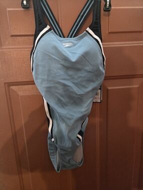Speedo Teal One-Piece Racing Swimsuit